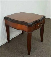 Fine Mahogany Sofa End Table with Drawer