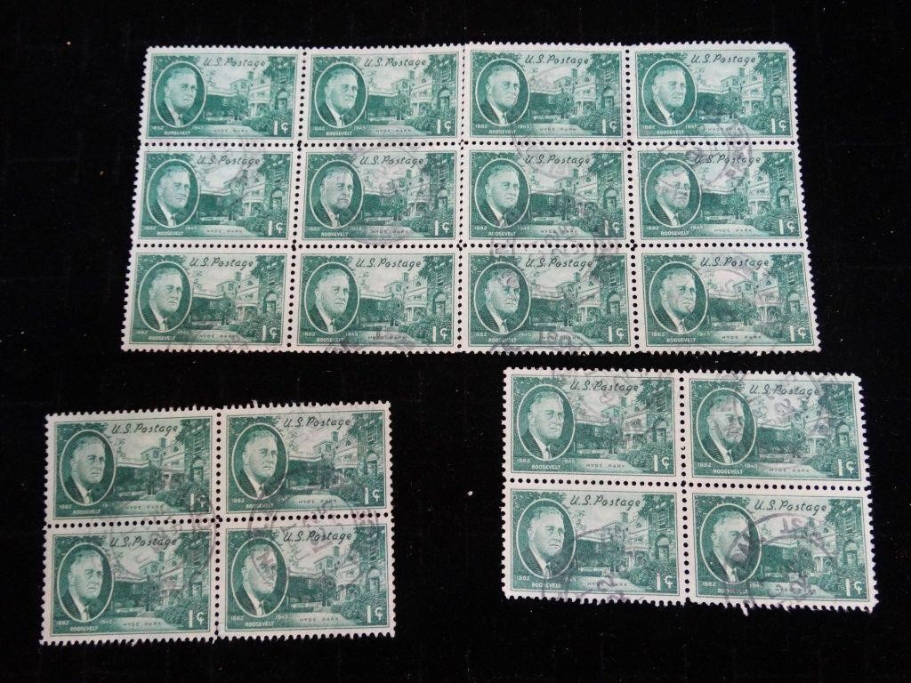 1945 Roosevelt Issue U.S. Postage Stamps