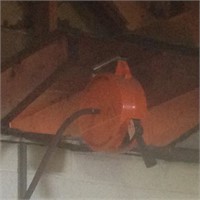 Air hoses reel overhead orange