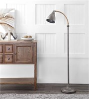 Naldo 60 in. Dark Grey Adjustable Floor Lamp $56