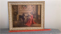 Antique Sonata Print by m ditlef in Ornate Wood