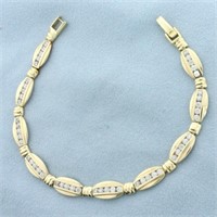 2ct CZ Tennis Bracelet in 14k Yellow Gold