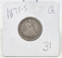 1875-S Twenty Cent G