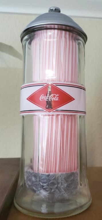 Coke straw holder