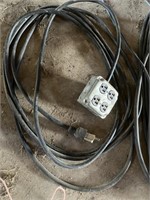 Four-way extension cord