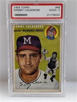 1954 Topps PSA 2 #68 Sammy Calderone Braves