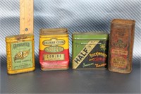 Lot of Early Spice & Tobacco Tins
