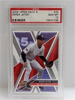 2008 Upper Deck X Derek Jeter #70 PSA 10