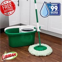 Libman Microfiber Wet Tornado Spin Mop and Bucket