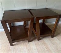 Pair Contemporary End Tables