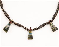 Santo Domingo Bench Bead Inlay Necklace