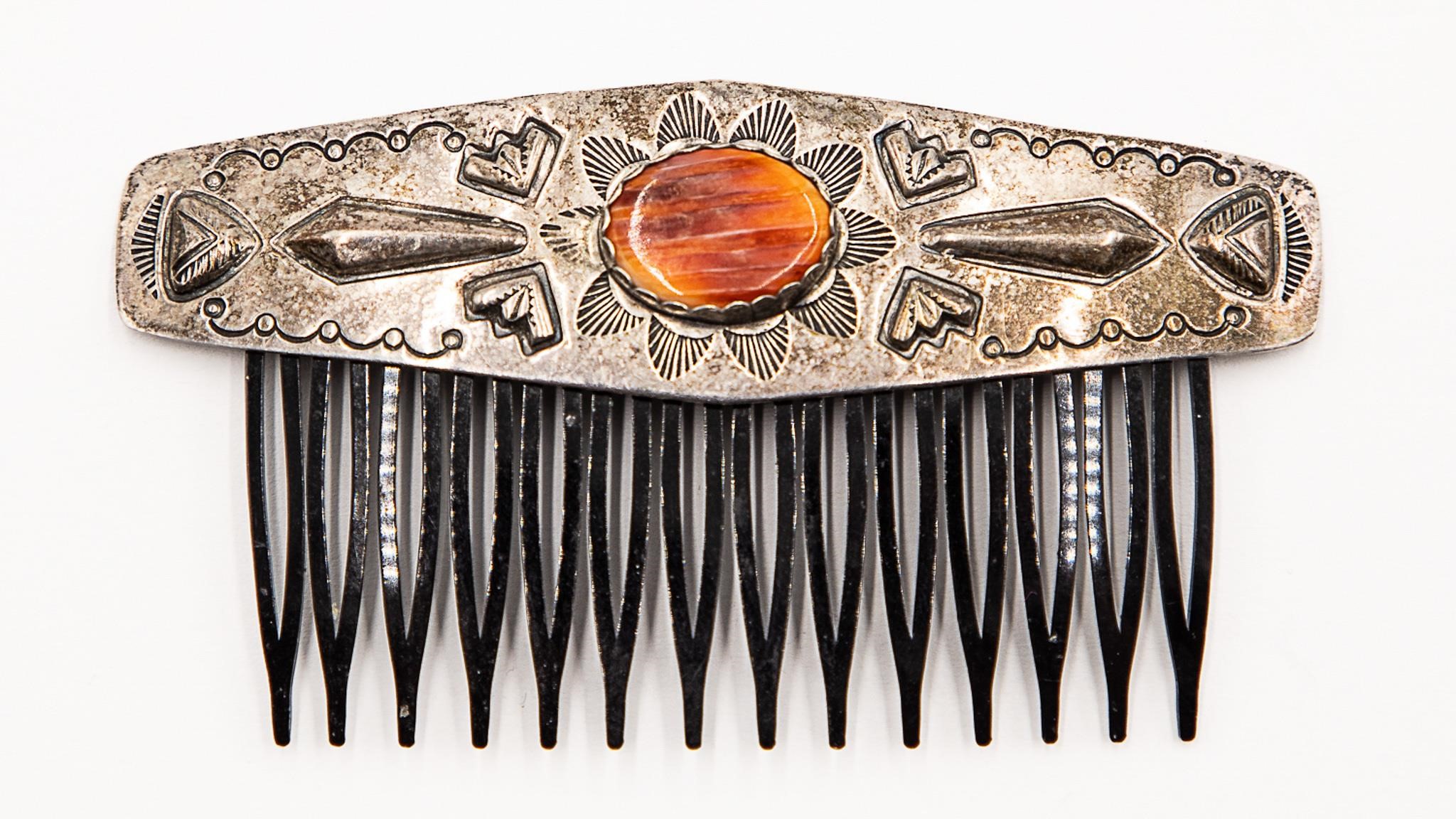 Zuni Sterling Spiny Oyster Comb