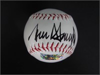 DONALD TRUMP SIGNED BASEBALL WITH COA