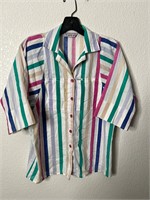 Vintage Femme Colorful Button Up Shirt