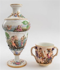 Capodimonte Neapolitan Porcelain Group, 2