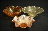 Two decorative Murano glass bowls