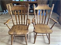 2 Wooden Dining Chairs
