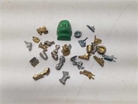 Old Monopoly Game Pieces + Other Trinkets