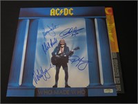 AC/DC BAND SIGNED ALBUM COVER WITH COA