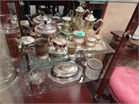 Collection of Silver Plate including Tea Set and
