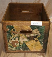 J.M. WADE WOODEN FRUIT OR PRODUCE SHIPPING CRATE