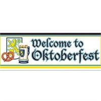 Welcome To Oktoberfest Sign Banner