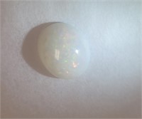 Natural Smooth White Opal Loose Gemstone
