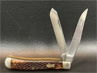Vintage Schrade Trapper 293 2-Blade Pocket Knife