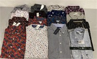 16 Men’s Button Up Shirts Size XL