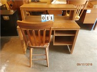 Wood Desk and Chair
