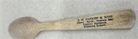 E. W. Parish and sons advertising wooden spoon