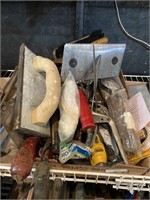 assorted concrete tools