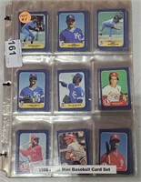 1986 Fleer Mini Baseball Card Set
