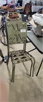 2 STEEL POTIO CHAIRS