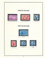 USA 1952-54 1957-58 Airmails Stamps sheet C46 - C5