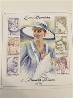 Princess Diana commemorative stamp set