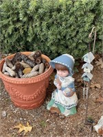 Flower Pot, Statue, Wind Chime, & More