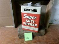 Vintage Sinclair one gallon anti freeze can