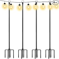 Walensee String Light Poles With Hook Outdoor