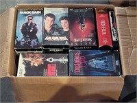 Box W/VHS Movie Tapes