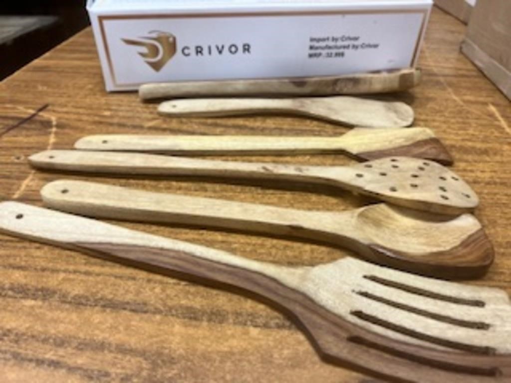 Cooking Utensils Wood CRIVOR 6pc