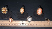 Assorted Cameo Style Rings