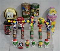 M&M's Collectible Containers Dispensers Lot