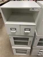 (3) Stacking Storage Cabinets