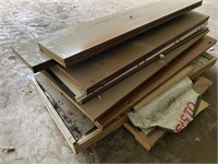 pallet of older interior doors, 1 exterior door