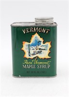 Vintage VERMONT Pure Maple Syrup Kitchen Tin