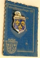 Vintage WIESBADEN Travel Shield Enamel REU