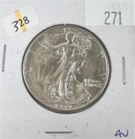 1939-S WALKING LIBERTY HALF DOLLAR