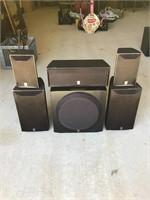 Yamaha Speaker System With 5 Speakers and