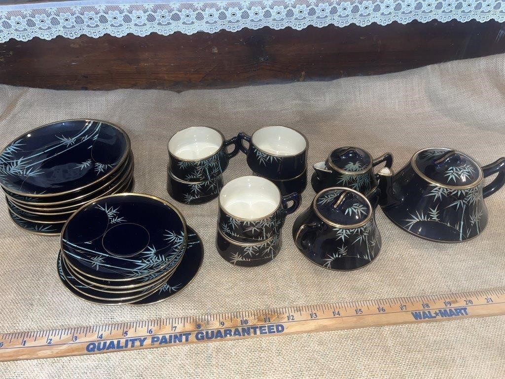 21 Piece Soke China Hand Painted china tea set